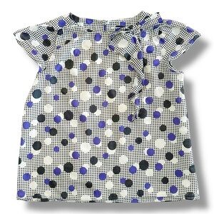 Milly Minis | Short Sleeve Polka Dot Blouse (12)
